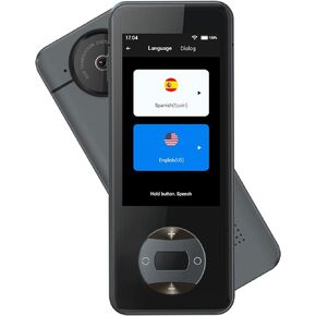 جهاز Wooask W10 لمترجم اللغة دون اتصال بالإنترنت، ترجمة دقيقة عبر الإنترنت دون اتصال بالإنترنت، ترجمة صوتية فورية إلى 144 لغة ولهجات مختلفة للتعلم والسفر والأعمال
