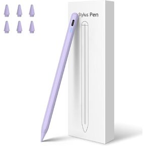 Stylus Pen for iPad,10 Mins Quick Charge Active Pencil for iPad 2018-2024,Palm Rejection Tilt Sensor Magnetic Pen Compatible W/iPad Pro 12.9&11", iPad 6/7/8/9/10, iPad Air 3/4/5, iPad mini5/6(7Nibs)