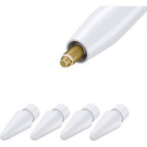 Replacement Tips Compatible with Apple Pencil 2 Gen iPad Pro Pencil - Apple Pencil iPencil Nib for iPad Apple Pencil 1 st/Pencil 2 Gen White 2 Pack