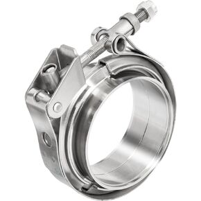 TIROL Exhaust Clamp 2.5 V Band Clamp 2.5inch Band Clamp With Quick Release Flange Male Female Clamp