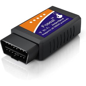 Car WIFI OBD 2 OBD2 OBDII Scan Tool Foseal Scanner Adapter Check Engine Light Diagnostic Tool for iOS & Android