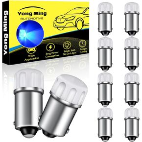 BA9S Led Car Bulbs BA9 53 37 1895 1891 LED Bulb Ice Blue 47830 64111 Led Lamp for Car Interior License Plate Light Side Marker Lights Pack of 10…
