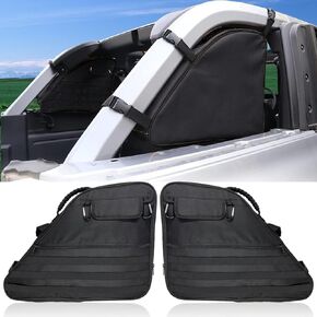 Roll Bar Storage Bag Cargo Carriers Accessories with Accessories Organizer Cargo Bag Saddlebag Tool Kit Bag for 2021 2022 2023 Ford Bronco 4 Door Black Color