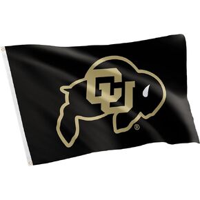 Desert Cactus University of Colorado Flag Buffaloes CU Buffs Flags Banners 100% Polyester Indoor Outdoor 3x5 (Style 3)