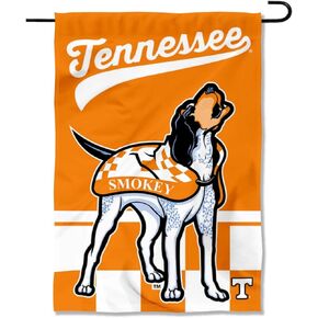 College Flags & Banners Co. Tennessee Volunteers Mascot Vols Smokey Double Sided Garden Yard Flag