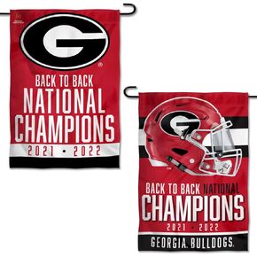 UGA Bulldogs College لكرة القدم 2022 للأبطال الوطنيين علم الحديقة مزدوج الجوانب in Kuwait