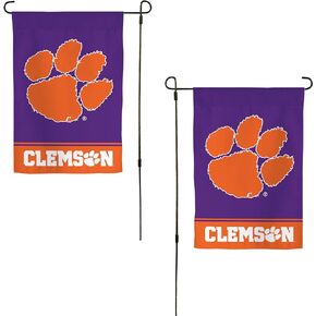 Clemson University Garden Flag Tigers Banner 100% Polyester (Design A)