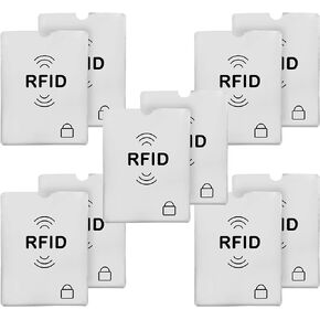 SaiTech IT Set of 20 RFID Blocking Sleeves Best way to Protect your Cards from Electronic Theft, Durable, Lightweight and Compact Design to fit in any Pocket or Purse (Black)