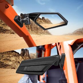 Maverick X3 Side Mirrors Upgrade 360 Degree Adjustable, X3 Side Mirrors Compatible with Can Am Maverick X3 2017 2018 2019 2020 2021 2022 2023 Accessories