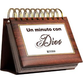 Spanish Christian Gifts for Daily Inspiration and Home Office Decor - Inspirational Perpetual Bible Verse Flip Calendar