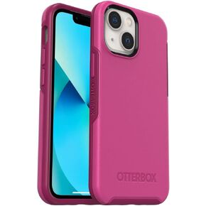 OtterBox iPhone 13 mini & iPhone 12 mini Symmetry Series Case - RENAISSANCE PINK, ultra-sleek, wireless charging compatible, raised edges protect camera & screen