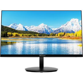 22 Inch Monitor with HDMI VGA Port, 1080P 75Hz Full HD VA LED Ultra Thin Bezel Display, Flicker-Free, Blue Light Filter, Built-in Speakers, Tilt Adjustment