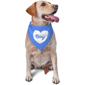 It's A Boy It's A Girl Gender Reveal/Baby Announcement Dog Bandana,Dog Engagement Bandana,Gender Reveal Dog Bandana,Gender Reveal Dog Bandana Reversible,2pack (Love Blue)