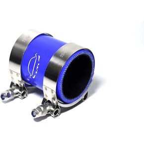 High Performance 4-Ply Reinforced 4" ID Straight Coupler Silicone Hose for Turbo/Intercooler/Piping (4'' Blue)