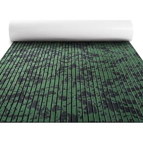FOCEAN Boat Flooring EVA Foam Boat Decking Marine Flooring Camo Self-Adhesive Diamand Pattern Marine Mats for Boats Yacht Kayak RV 94.5"x15.7", Jungle Camo