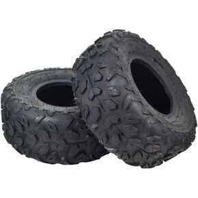 إطار AlveyTech 145/70-6 مع مداس عقدي متوافق مع دراجة Realtree RT100 الصغيرة (مجموعة من 2)