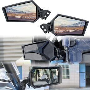 SAUTVS Adjustable Rearview Side Mirrors for Polaris RZR XP 1000 14-23, Folding Clear Rear View Side Mirrors for Polaris RZR XP XP4 1000 Turbo S 1000 900 2014-2023 Accessories(2PCS, Replace #2881198)