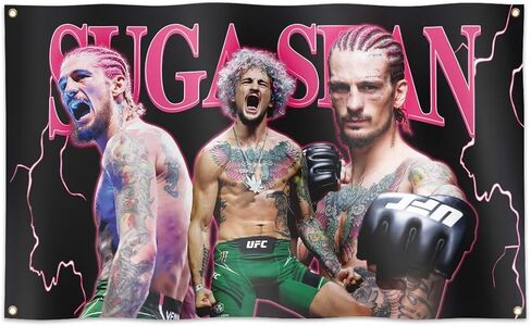 شون الملاكمة نسيج العلم 3 × 5 أقدام مضحك ملصق راية الجدار في الهواء الطلق شنقا العلم مع الحلقات النحاسية لديكور غرفة النوم الكلية. in Kuwait