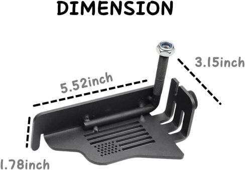 أوتاد قدم لسيارة جيب رانجلر، دواسة راحة لمفصلات الباب مع نمط العلم الأمريكي لسيارة جيب الخارجية، لوحة ركلة فولاذية سوداء مناسبة لسيارة جيب رانجلر JK JKU JL JLU 2007-2021 (قطعتان) in Kuwait