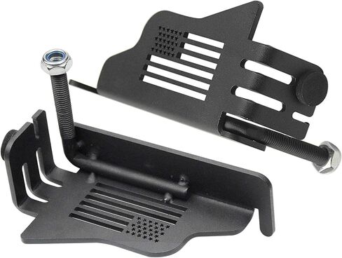 أوتاد قدم لسيارة جيب رانجلر، دواسة راحة لمفصلات الباب مع نمط العلم الأمريكي لسيارة جيب الخارجية، لوحة ركلة فولاذية سوداء مناسبة لسيارة جيب رانجلر JK JKU JL JLU 2007-2021 (قطعتان) in Kuwait