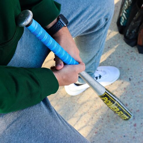 اخرج! شريط قبضة مضرب البيسبول - شريط لاصق بمقبض رياضي مقاس 43 بوصة، شريط لاصق مبطن بجلد الخفافيش in Kuwait