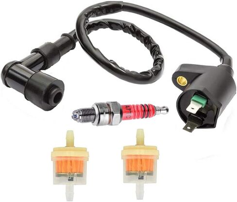 Gy6 50cc 125cc 150cc سباق الإشعال لفائف 3 القطب شرارة التوصيل مرشح الوقود ل ATV سكوتر الذهاب كارت الدراجة رباعية حفرة الترابية دراجة محركات in Kuwait