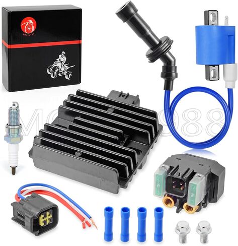 Ignition Coil Pack & Voltage Regulator Rectifier Starter Relay Spark Plugs for Yamaha YXR660F Rhino 660 2004-2007 in Saudi Arabia