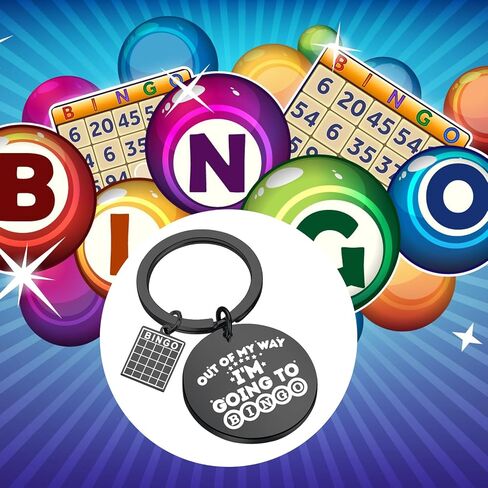 WSNANG هدية بينغو المضحكة خارج طريقي أنا ذاهب إلى البنغو سلسلة المفاتيح للاعبي البنغو هدايا عشاق البنغو (الذهاب إلى بينغو K) in Saudi Arabia