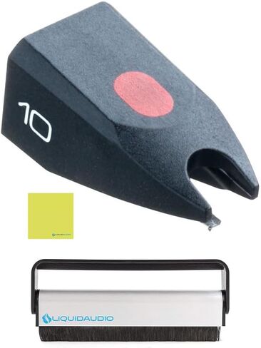 Ortofon Replacement Stylus 10 for Super OM10 Bundle with Liquid Audio Carbon Fiber Record Brush and Instrument Polishing Cloth in Saudi Arabia