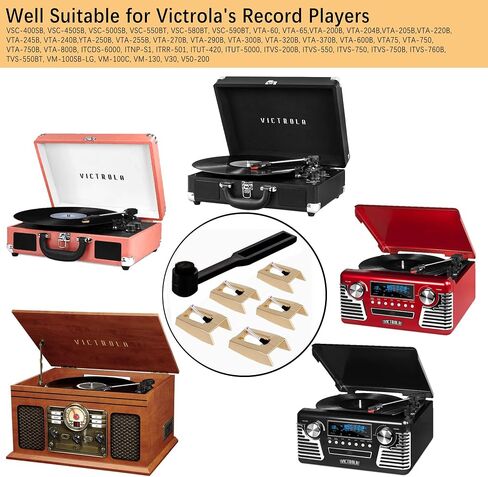 5 Pack Record Player Needles Replacement, Record Replacement Stylus with a Stylus Cleaning Brush for Crosley Victrola ION Jenson Boytone York-Yorx Turntables(Golden) in Saudi Arabia