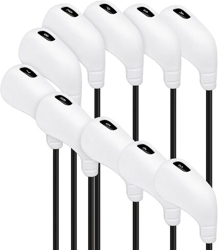 PGM Golf Club Covers 10pcs or 2pcs Iron Head Covers with No. Opening Easy On Off Protective Washable Golf Headcovers Fit Most Right Handed Brands in Saudi Arabia