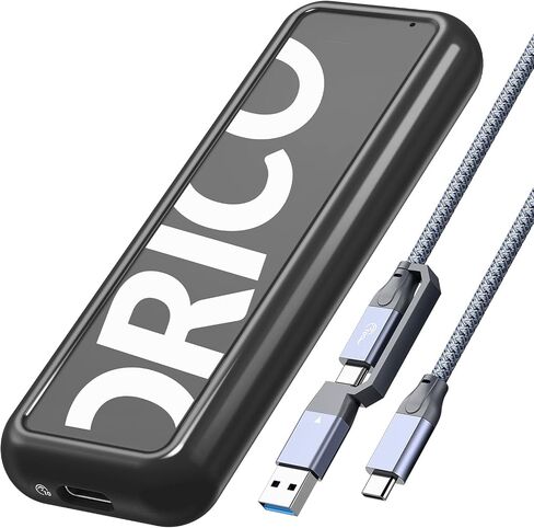 حاوية ORICO M.2 NVMe SSD، محول USB C بسرعة 10 جيجابت في الثانية بدون أدوات، قارئ USB 3.2 M.2 NVMe، حافظة محرك الحالة الصلبة الخارجية تدعم 2230/2242 /2260/2280 PCIe M Key SSDs (حتى 4 تيرابايت) -CPM2G2-BK in Saudi Arabia