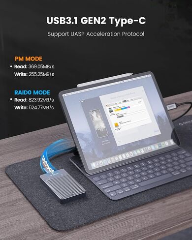 حاوية ORICO M.2 NVMe SSD، محول USB C بسرعة 10 جيجابت في الثانية بدون أدوات، قارئ USB 3.2 M.2 NVMe، حافظة محرك الحالة الصلبة الخارجية تدعم 2230/2242 /2260/2280 PCIe M Key SSDs (حتى 4 تيرابايت) -CPM2G2-BK in Saudi Arabia