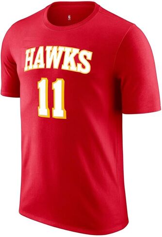 تي شيرت جيرسي عالي الأداء من Trae Young Atlanta Hawks NBA للأطفال الشباب 8-20 إصدار أيقونة حمراء in Saudi Arabia