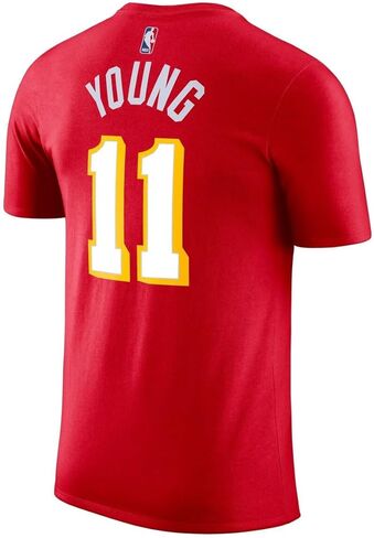 تي شيرت جيرسي عالي الأداء من Trae Young Atlanta Hawks NBA للأطفال الشباب 8-20 إصدار أيقونة حمراء in Saudi Arabia