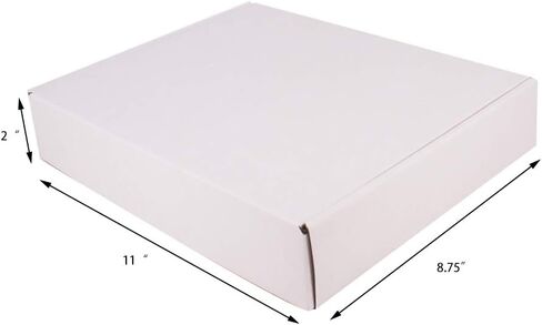 30 حزمة 11x8.75x2 بوصة صندوق بريد مموج - صندوق شحن من الورق المقوى الأبيض صندوق شحن مموج صندوق شحن بريدي للبريد والتحرك والحرف in Kuwait