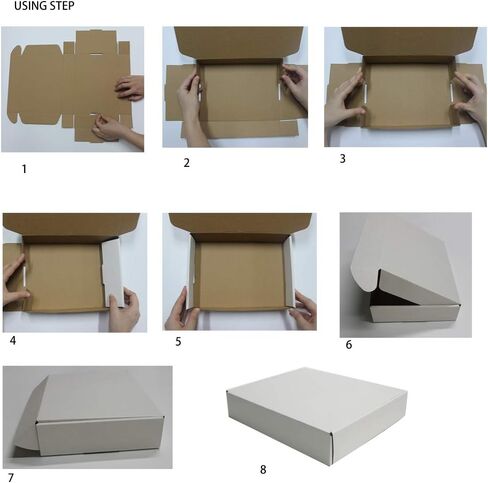 30 حزمة 11x8.75x2 بوصة صندوق بريد مموج - صندوق شحن من الورق المقوى الأبيض صندوق شحن مموج صندوق شحن بريدي للبريد والتحرك والحرف in Kuwait