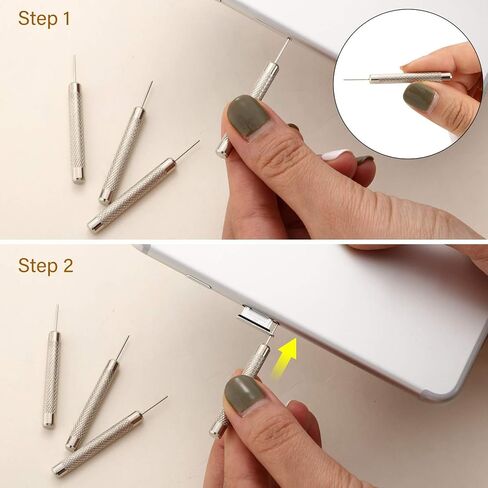 Outus 12 Pack SIM Card Tray Eject Pins Opening Removal Tool Needle Opener Ejector with 4 Cleaning Cloths Compatible with iPhone Models iPad, iPod, Samsung Galaxy Note/S/Edge/J Series, HTC Phone Models in Saudi Arabia