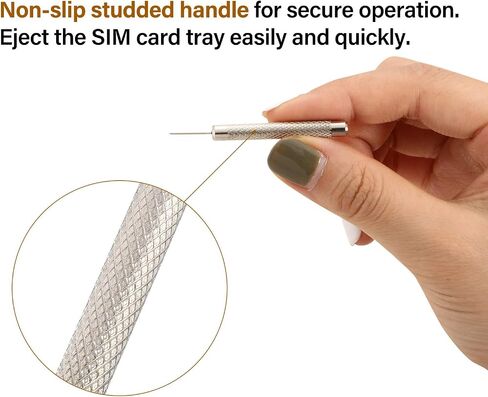 Outus 12 Pack SIM Card Tray Eject Pins Opening Removal Tool Needle Opener Ejector with 4 Cleaning Cloths Compatible with iPhone Models iPad, iPod, Samsung Galaxy Note/S/Edge/J Series, HTC Phone Models in Saudi Arabia