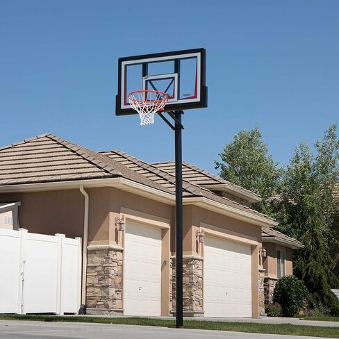 Lifetime 90679 Adjustable In-Ground Basketball Hoop, 50-Inch Shatterproof Polycarbonate Backboard in Saudi Arabia