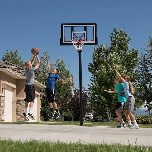 Lifetime 90679 Adjustable In-Ground Basketball Hoop, 50-Inch Shatterproof Polycarbonate Backboard in Saudi Arabia
