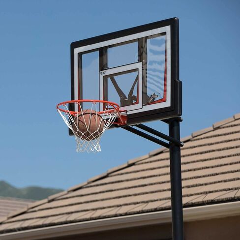 Lifetime 90679 Adjustable In-Ground Basketball Hoop, 50-Inch Shatterproof Polycarbonate Backboard in Saudi Arabia
