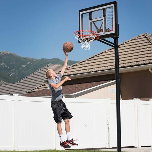Lifetime 90679 Adjustable In-Ground Basketball Hoop, 50-Inch Shatterproof Polycarbonate Backboard in Saudi Arabia