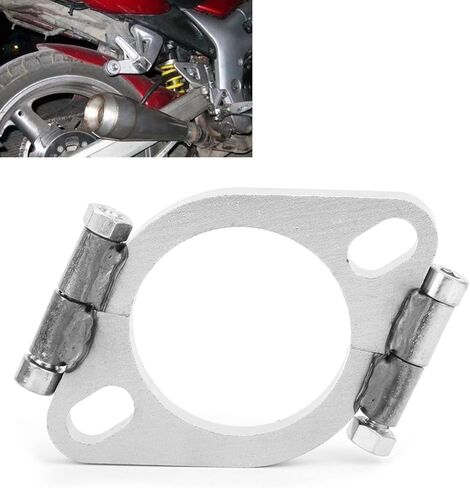 2.5 Inch Flange, Universal 63mm Steel Repair Flange, Flat Oval Split Repair Flange Replacement Accessory,for Most Motorcycles Pipes Turbochargers in Saudi Arabia