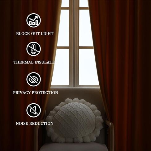 Dchola Dark Green Velvet Curtains for Bedroom Window, Super Soft Vintage Luxury Heavy Drapes, Room Darkening Rod Pocket Curtains for Living Room, W52 by L90 inches, 2 Panels in Saudi Arabia