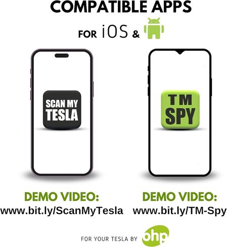 محول OHP Obd2 لطراز Tesla 3 & Y منذ عام 2019 | يناسب تطبيقOBDLink Veepeak مع تطبيق Scan My Tesla in Kuwait