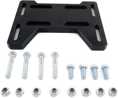 Adjustable Motor Adapter Bracket Plate Aluminum for Mini Bike Go Kart for Mini Bike,Go Kart,Coleman 100, Doodlebug DB30 for Small 4 Stroke Engines 212 Preditor, Briggs Stratton, Tecumseh, Honda, Tillo in Saudi Arabia