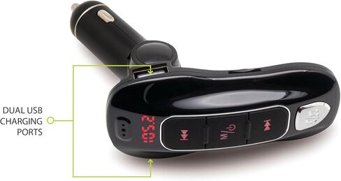 جهاز إرسال FM من Bracketron Roadtripper مزود بتقنية البلوتوث لتوصيل صوت الهاتف بالسيارات والشاحنات RVs والحافلات والقوارب ومكبرات صوت الراديو in Kuwait