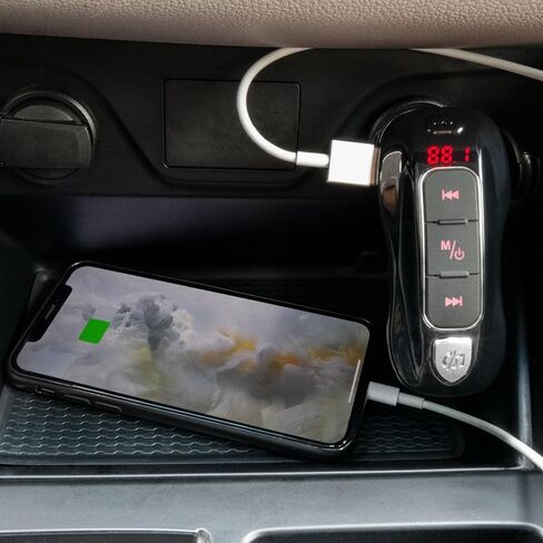 جهاز إرسال FM من Bracketron Roadtripper مزود بتقنية البلوتوث لتوصيل صوت الهاتف بالسيارات والشاحنات RVs والحافلات والقوارب ومكبرات صوت الراديو in Kuwait