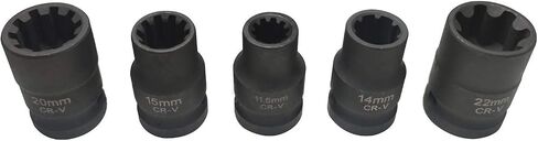 5pcs Brake Caliper Socket Set Compatible with Audi VW(5size) (5pcs) in Saudi Arabia